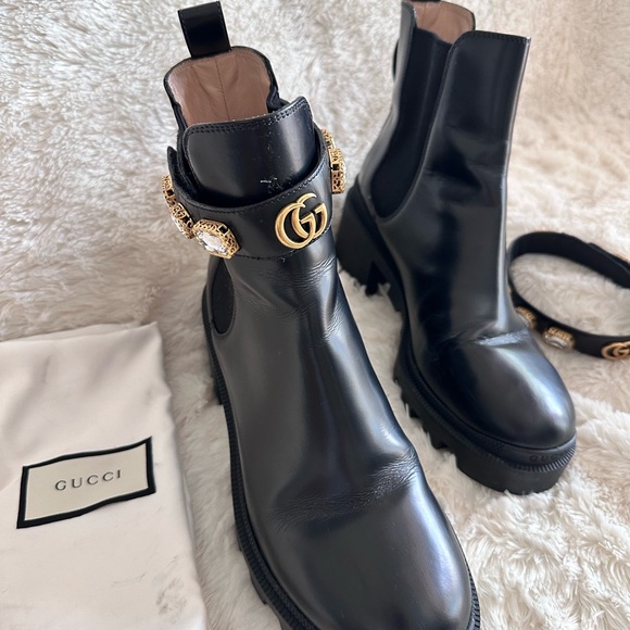 Gucci Block heel Chelsea Boots 100% authentic - Picture 2 of 8